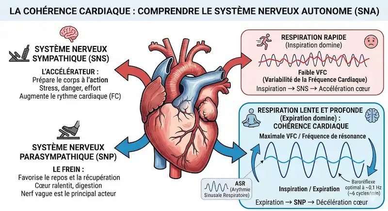 Cohérence cardiaque et son rôle sur le système nerveux